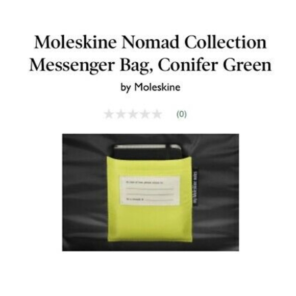 Moleskine City Travel Messenger Bag, Conifer Green